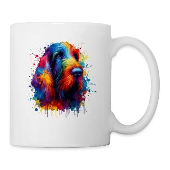 Splash Art Coloré Italien Spinone Italiano - Mug blanc - blanc - Droite