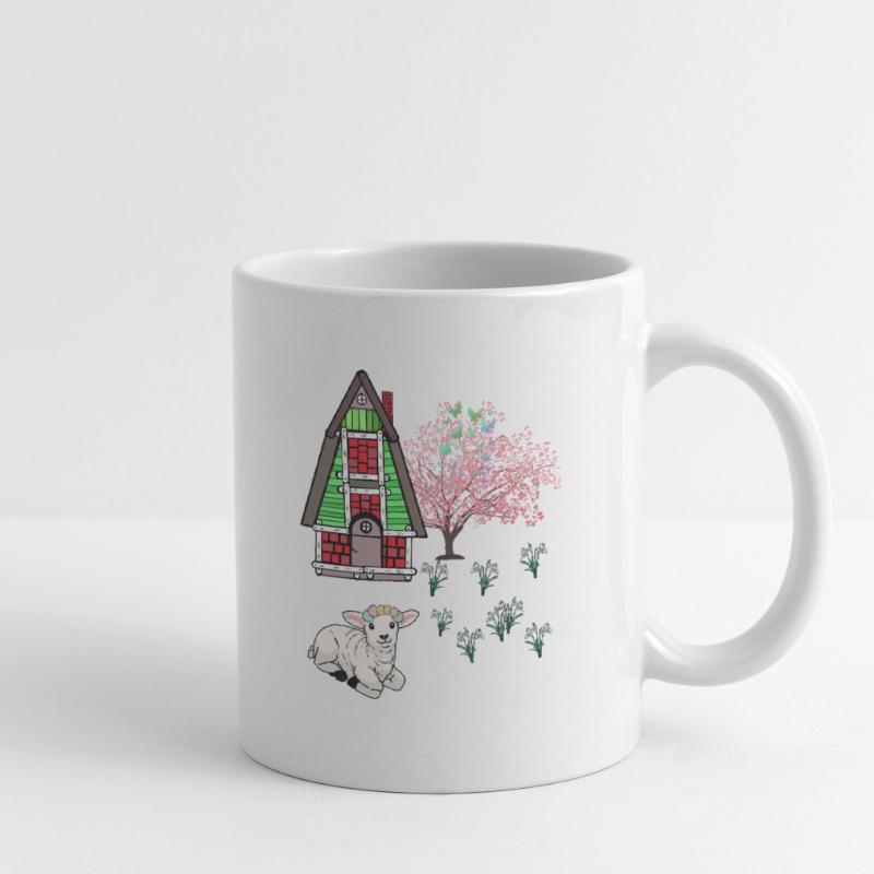 Happy Easter Lamb Schaff Easter Nature Spring Mug