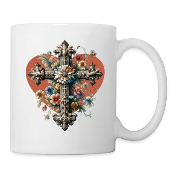 Cross Crucifix Halloween Cross Crosses - Mug - white - Right