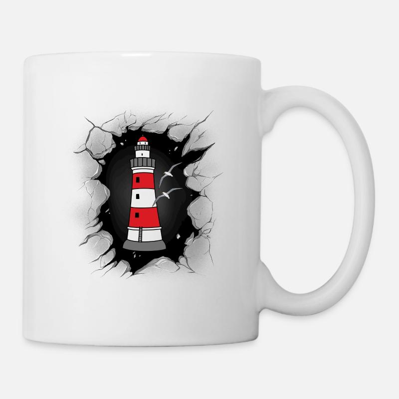 Phares de la côte des phares - Mug blanc - blanc