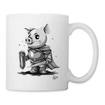 Ruhm eines Ritter Schwein - Tasse - Weiß - Rechts