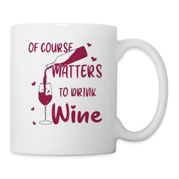 Funny Red White Rose Wine Vintner Winery - Mug - white - Right