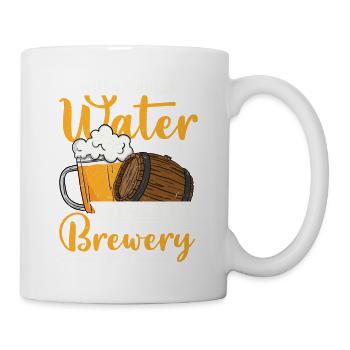 Funny Water Brewery Craft Beer Brewer Homebrew - Tasse - Weiß - Rechts