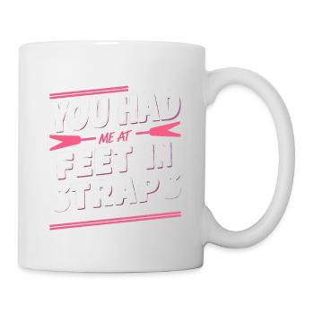 Tu m’avais aux pieds dans les sangles 62 - Mug blanc - blanc - Droite