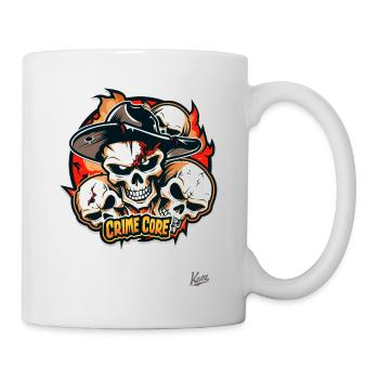 Crime Skulls Core, Krimi Totenköpfe Kern - Tasse - Weiß - Rechts