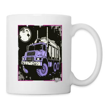 Super Cool Garbage Truck Container Truck - Mug - white - Right