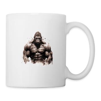 Gorille Bodybuilding Beast - Mug blanc - blanc - Droite