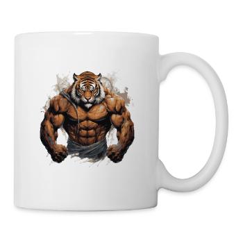 Tiger Muscles Bodybuilding Beast - Mug blanc - blanc - Droite
