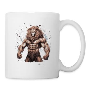 Gymnase de musculation Lion Muscles - Mug blanc - blanc - Droite
