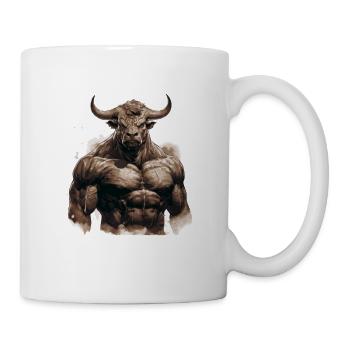 Bull Bull Muscles Bodybuilding Beast - Mug blanc - blanc - Droite