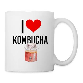 I Love KOMBUCHA Fermented Tea - Mug - white - Right