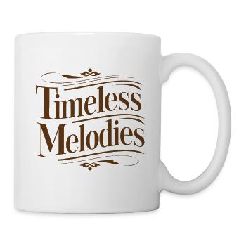 VINTAGE-TYPOGRAFIE. ZEITLOSE MELODY - Tasse - Weiß - Rechts