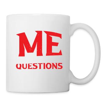 Ne me posez pas de questions 27 - Mug blanc - blanc - Droite