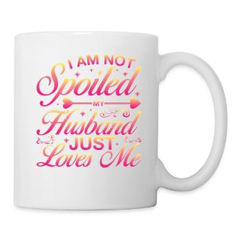Je ne suis pas gâtée, mon mari m’aime juste 13 - Mug blanc - blanc - Droite