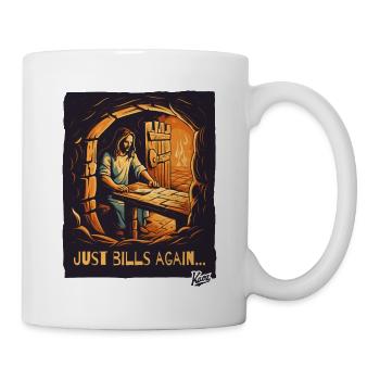 Jesus type again only receives invoices - Mug - white - Right