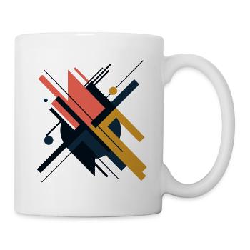 ABSTRAKTE KUNST - Tasse - Weiß - Rechts