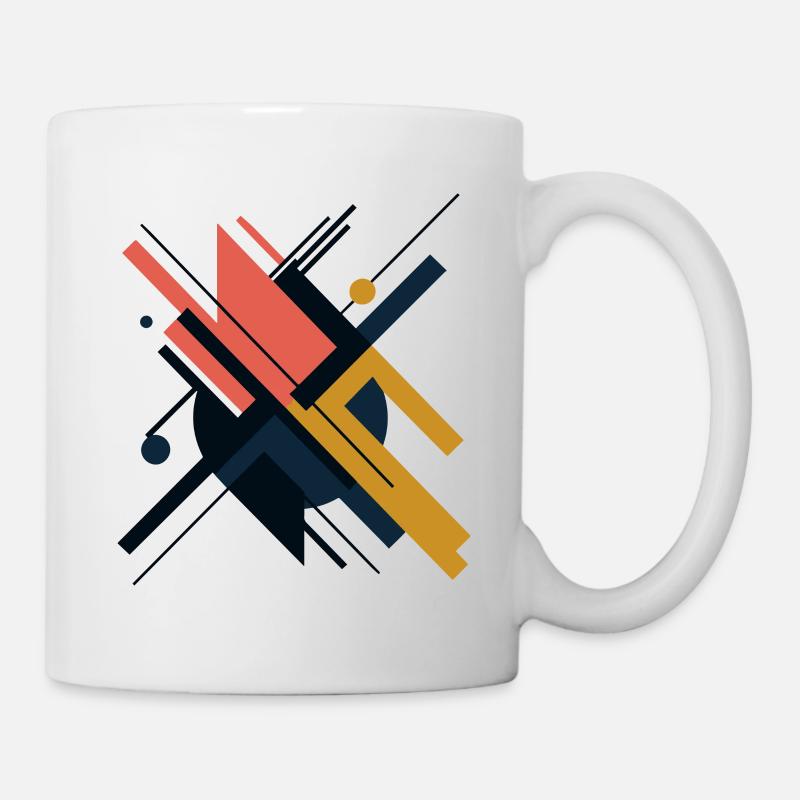 ABSTRAKTE KUNST - Tasse - Weiß