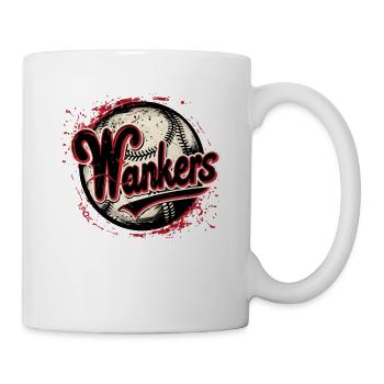 Wankers, baseball team parody - Mug - white - Right
