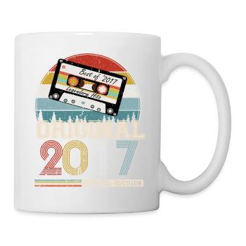 Vintage 2017 7 Year Anniversary Gift - Mug - white - Right