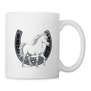 Horseshoe Unicorn Unicorns Horse Horses - Mug - white - Right