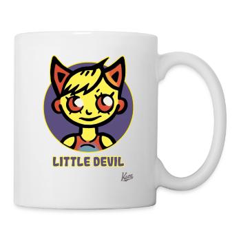 Petit diable ou petite diablesse - Mug blanc - blanc - Droite
