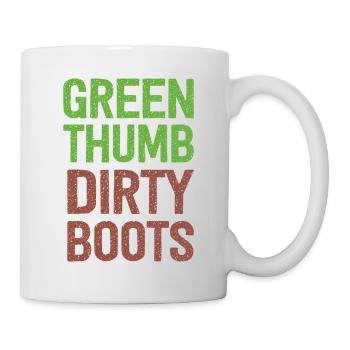Green Thumb Dirty Boots - Tasse - Weiß - Rechts