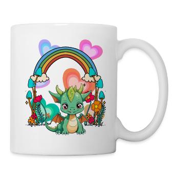 Rainbow Dragon Dragon Mythical Creature Child - Mug - white - Right