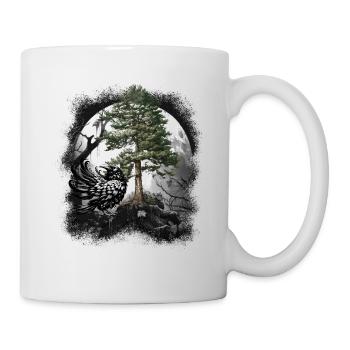 Corbeau de la forêt Corbeau Corbeau Corbeau Corbeau Habitant de la forêt Sombre - Mug blanc - blanc - Droite