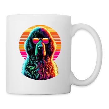 Lunettes de soleil rétro Komondor Chien de berger hongrois - Mug blanc - blanc - Droite