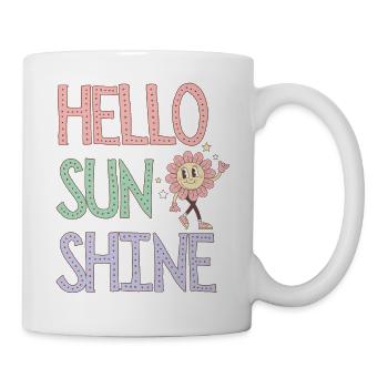 Hello Sunshine Floral Pastel - Mug blanc - blanc - Droite