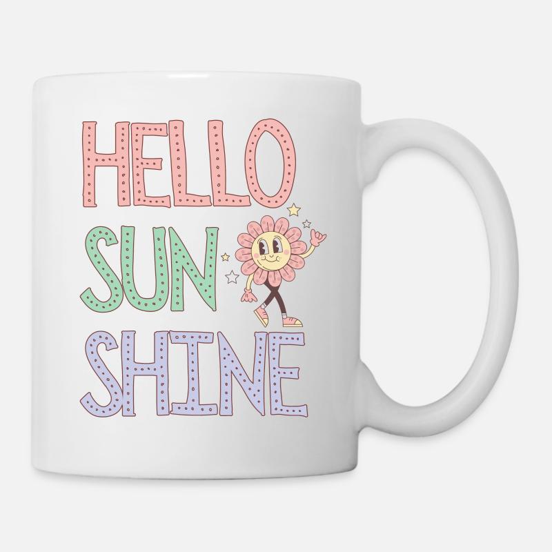 Hello Sunshine Floral Pastel - Mug blanc - blanc