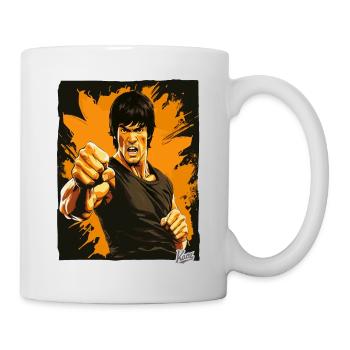 Das Gesicht der Kampfkunst - Tasse - Weiß - Rechts