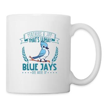 Feathers and Joy - Blue Jays - Mug - white - Right