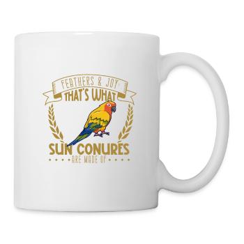 Feathers and Joy - Sun Parakeet - Mug - white - Right