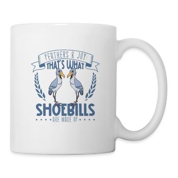 Federn und Freude - Schuhschnabel - Tasse - Weiß - Rechts