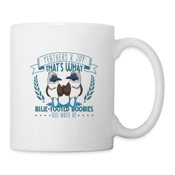 Feathers and Joy - Blue-footed Boobies - Mug - white - Right