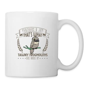 Feathers and Joy - Tawny Frogmouth - Mug - white - Right