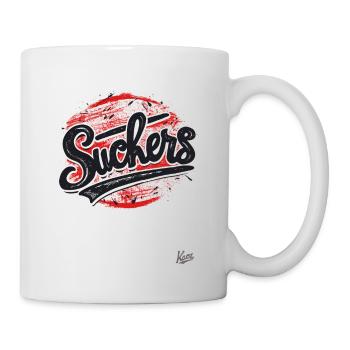 Signe vintage pour les perdants et les ventouses - Mug blanc - blanc - Droite