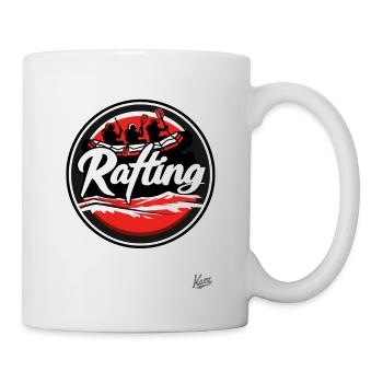 Rafting en bateau pneumatique : élégant et sauvage - Mug blanc - blanc - Droite
