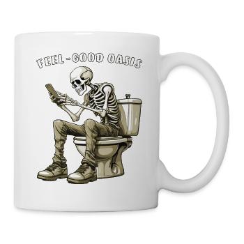 SKELETON TOILET FEEL-GOOD - Mug - white - Right