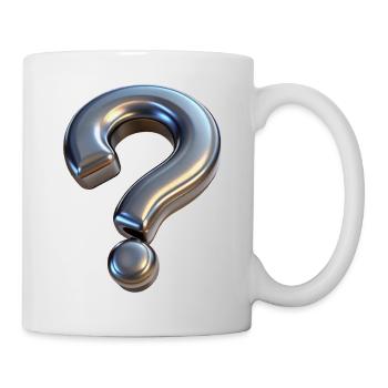 FRAGE - Tasse - Weiß - Rechts