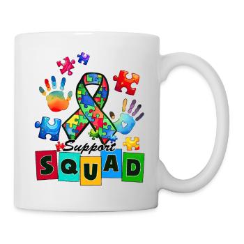Autismus Superheld Betreuer Puzzle Kinder Anomal - Tasse - Weiß - Rechts