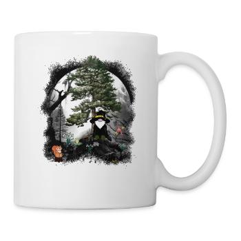 Conte de fées de la forêt personnage de conte de fées nains gnomes gnome sorcier - Mug blanc - blanc - Droite