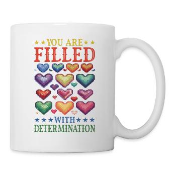 Vous êtes rempli de détermination 10 - Mug blanc - blanc - Droite