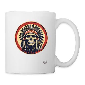 Die wahren Patrioten sind die Ureinwohner - Tasse - Weiß - Rechts