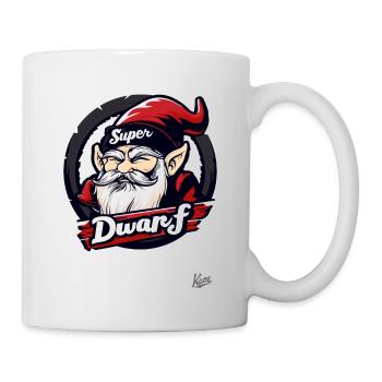 The Funny Hero: Super Dwarf - Tasse - Weiß - Rechts