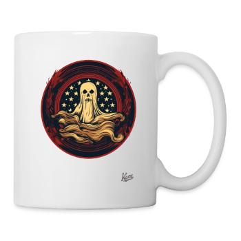 Patriotisches Gespenst - Tasse - Weiß - Rechts