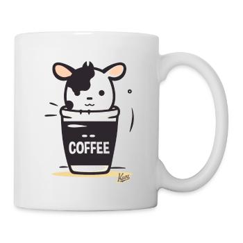 Cute Little Coffee Cow - Mug - white - Right