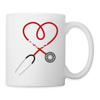 Cardiology Squad Cardiologist Heart Nurse Doctor - Tasse - Weiß - Rechts