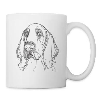 Dessin au trait Spinone italien Italiano - Mug blanc - blanc - Droite